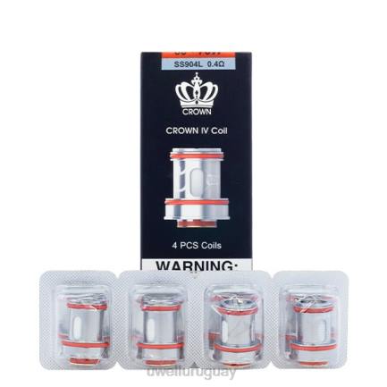 UWELL Montevideo - UWELL CROWN 4 bobinas de repuesto (paquete de 4) doble bobina 0.2ohm PTJR182