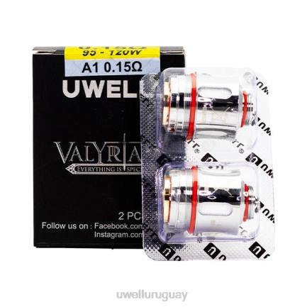 UWELL Review - UWELL VALYRIAN bobina de repuesto (paquete de 2) a1 0,15 ohmios PTJR259