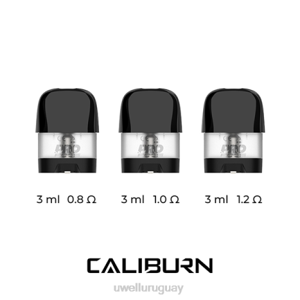 Vaper UWELL Precio - UWELL CALIBURN X vainas de repuesto | 2 paquetes 1,0 ohmios PTJR47