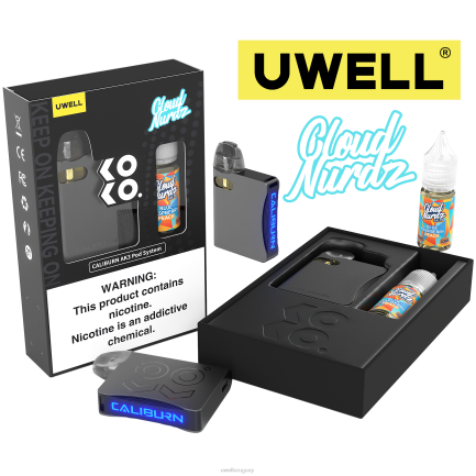 UWELL Montevideo - UWELL CALIBURN AK3 kit + vainas a3s 0.8ohm (x2) + daddy's vapor 10ml sales 50mg crl: cian/flv: menta 50 mg PTJR242