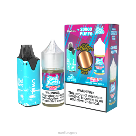 UWELL Review - UWELL V6 dispositivo desechable + jugo daddy's vapor 30ml - paquete de colaboración clr: rojo/flv: pera fuji mangoberry 48 mg PTJR209