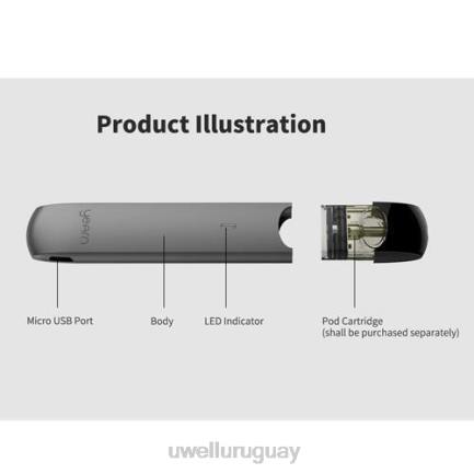 UWELL Vape For Sale - UWELL YEARN dispositivo pod (pods no incluidos) gris PTJR256