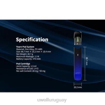 UWELL Vape For Sale - UWELL YEARN dispositivo pod (pods no incluidos) gris PTJR256